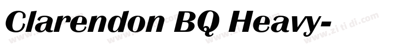 Clarendon BQ Heavy字体转换